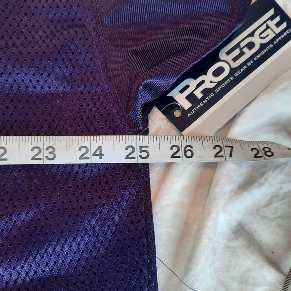 NEW! LSU Tigers Football Jersey Pro Edge Purple Short Sleeve Men Size XL #8 - Picture 6 of 7